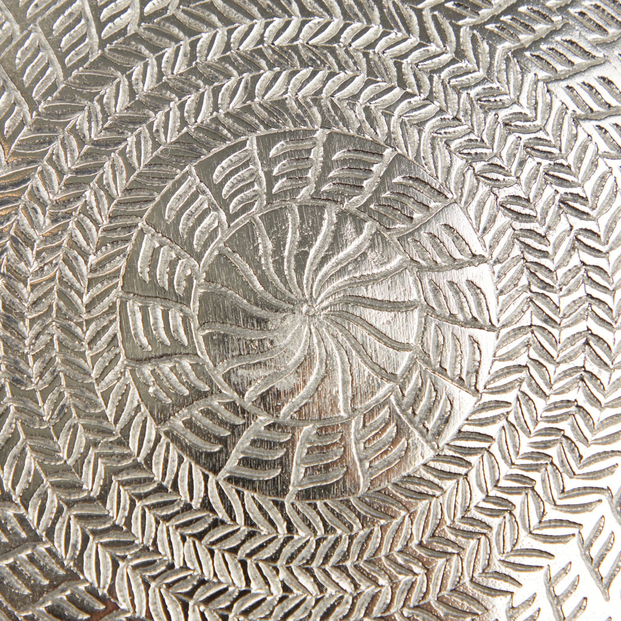 Silver Aluminum Modern Wall Decor, Set of 3 11", 13", 15"